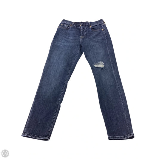 Jeans Skinny By 7 For All Mankind In Navy, Size: 0