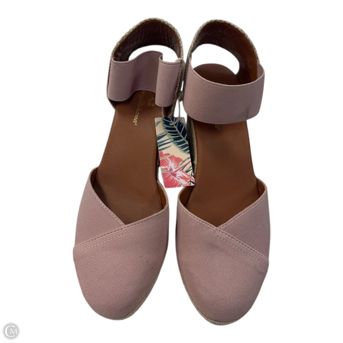 Shoes Heels Wedge By Tommy Bahama In Pink, Size: 7.5
