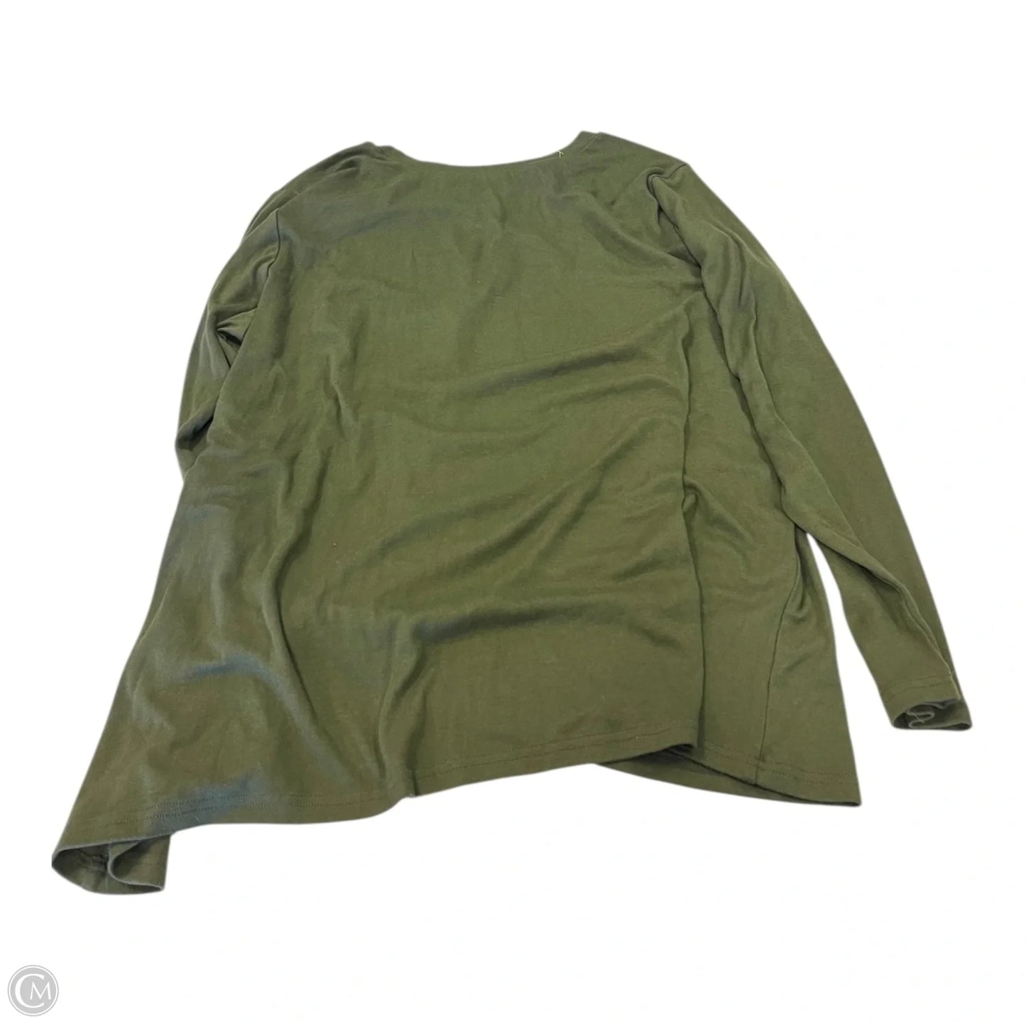 Top Long Sleeve By Clothes Mentor In Green, Size: Xxl