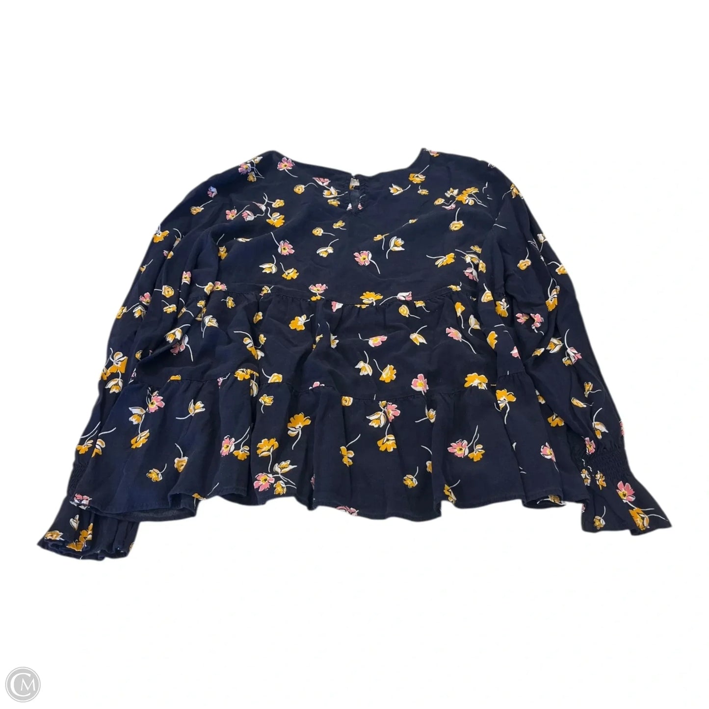 Top Long Sleeve By Popsugar In Floral Print, Size: Xl