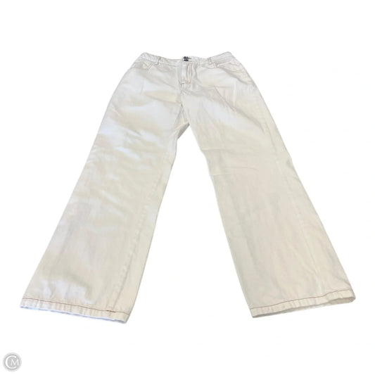Jeans Straight By White Fox In White, Size: Xs