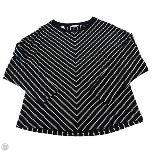 Sweater By Clothes Mentor In Black & Cream, Size: M