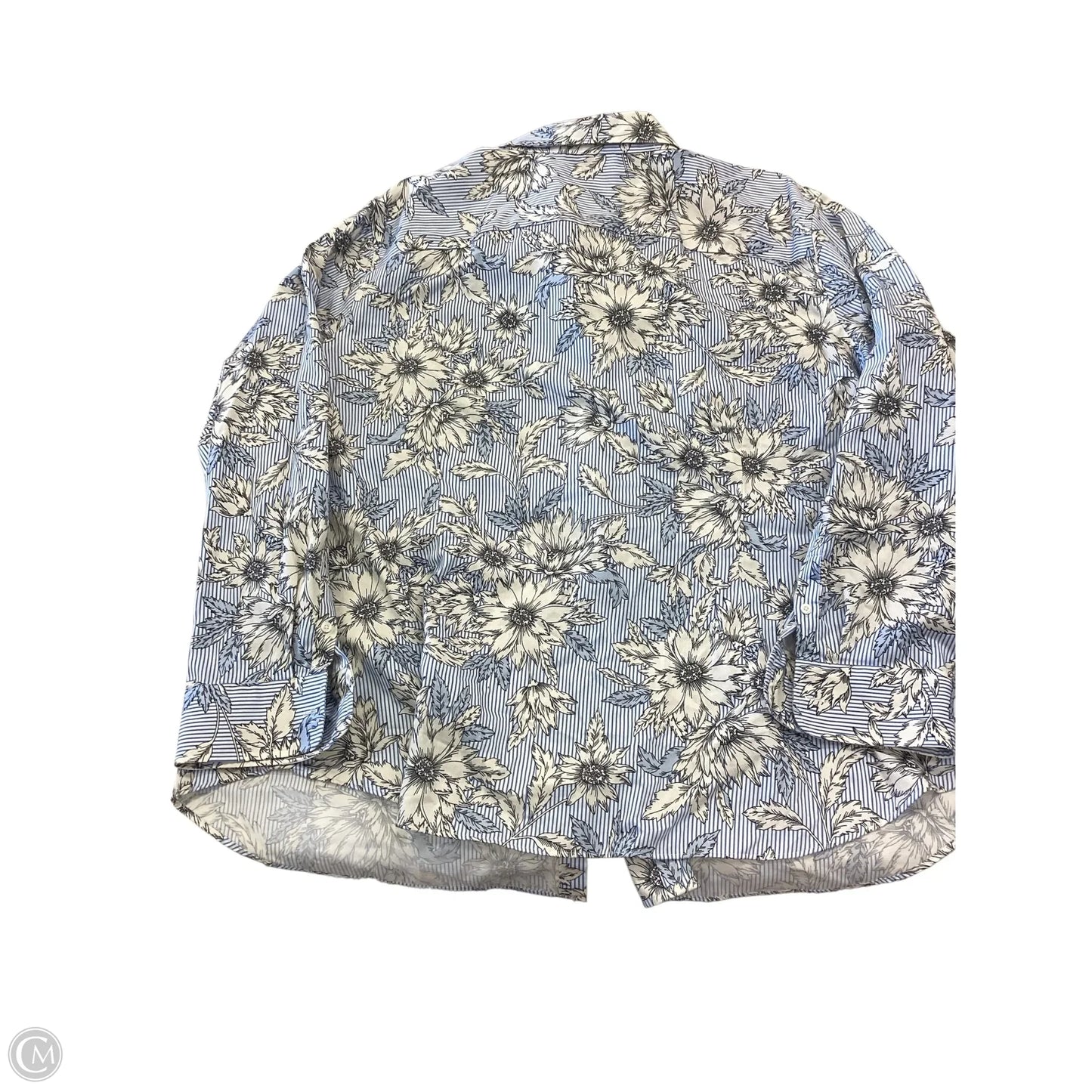 Top Long Sleeve By Chaps In Floral Print, Size: 2x