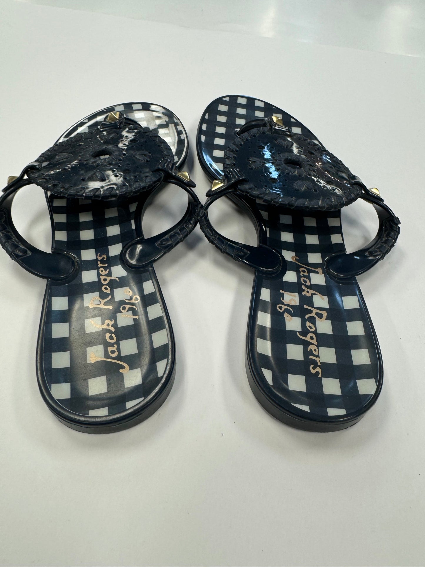 Blue Sandals Flip Flops Jack Rogers, Size 7