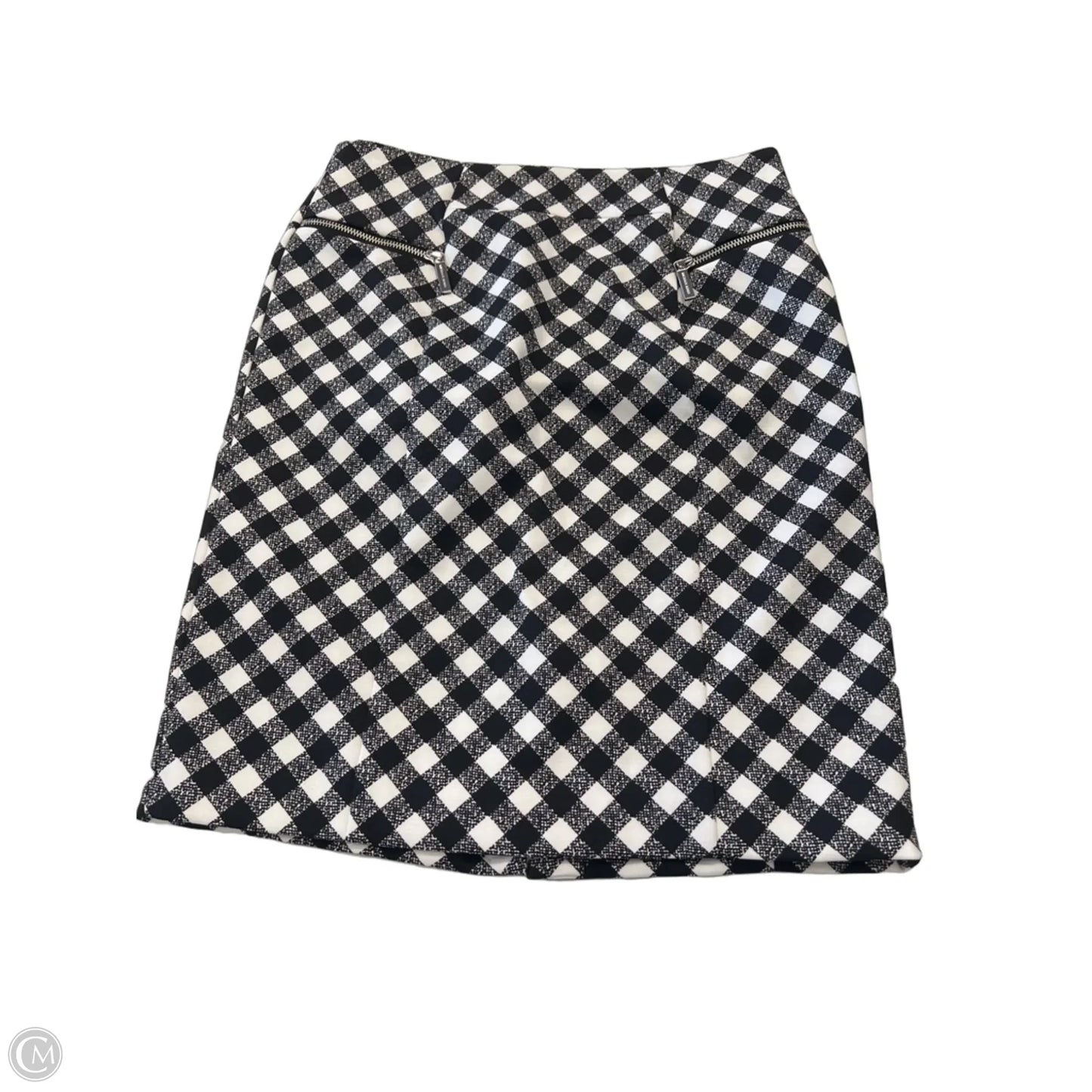 Skirt Midi By Michael By Michael Kors In Checkered Pattern, Size: S