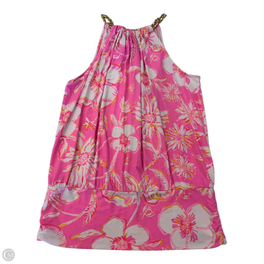 Top Sleeveless Designer By Lilly Pulitzer In Pink, Size: M