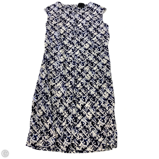 Dress Work By Chaps In Blue & White, Size: Xl