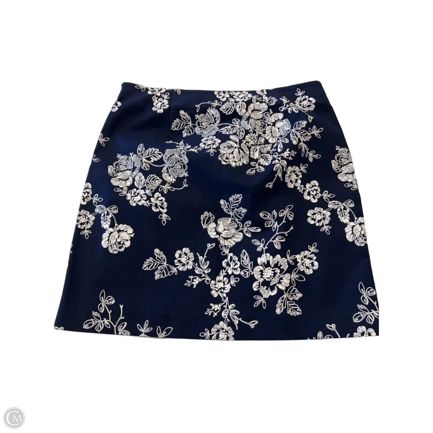 Skirt Mini & Short By Talbots In Blue & White, Size: 12