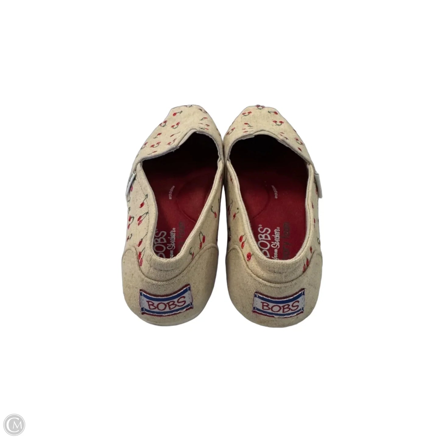 Shoes Flats By Bobs In Red & Tan, Size: 7