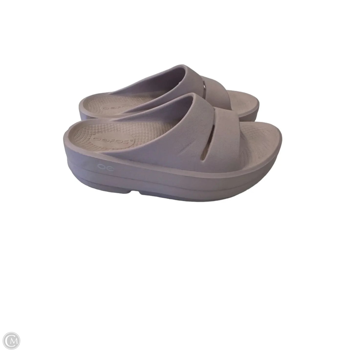 Sandals Flats By Oofos In Pink, Size: 6