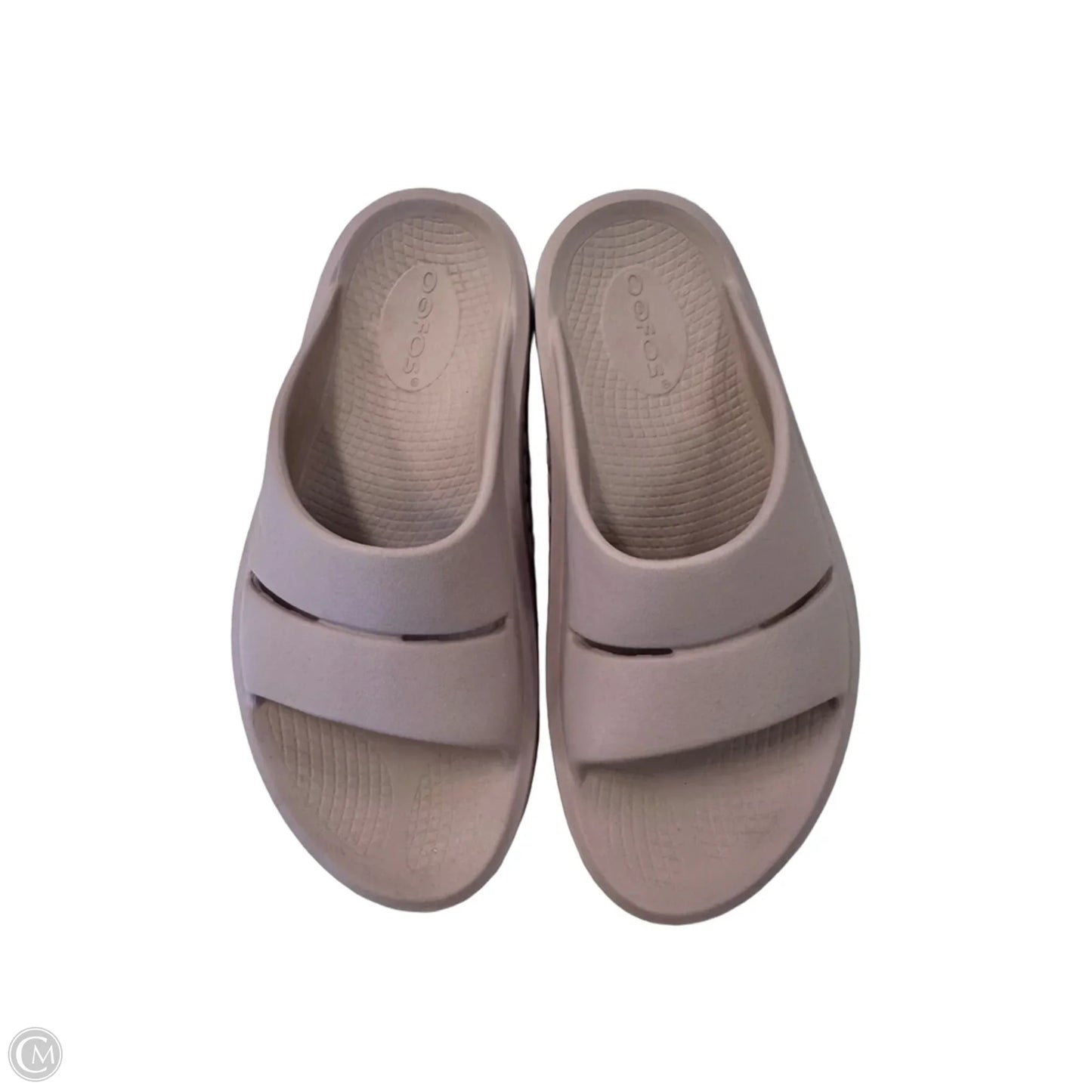Sandals Flats By Oofos In Pink, Size: 6