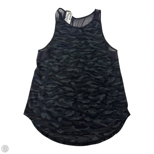 Athletic Tank Top By Lululemon In Camouflage Print, Size: 4