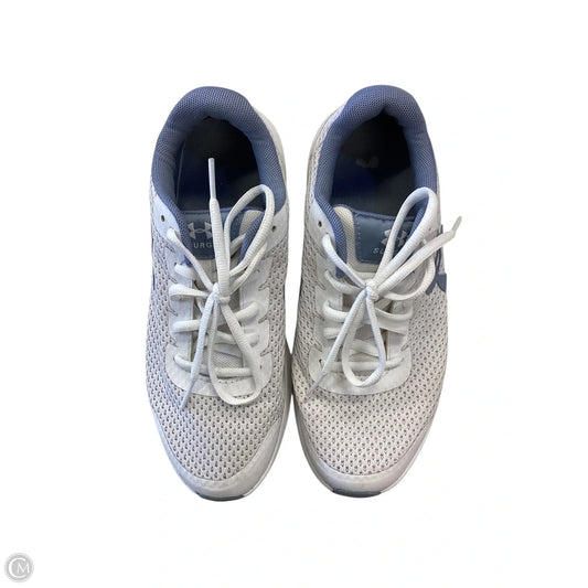 Shoes Sneakers By Under Armour In Blue & White, Size: 6.5
