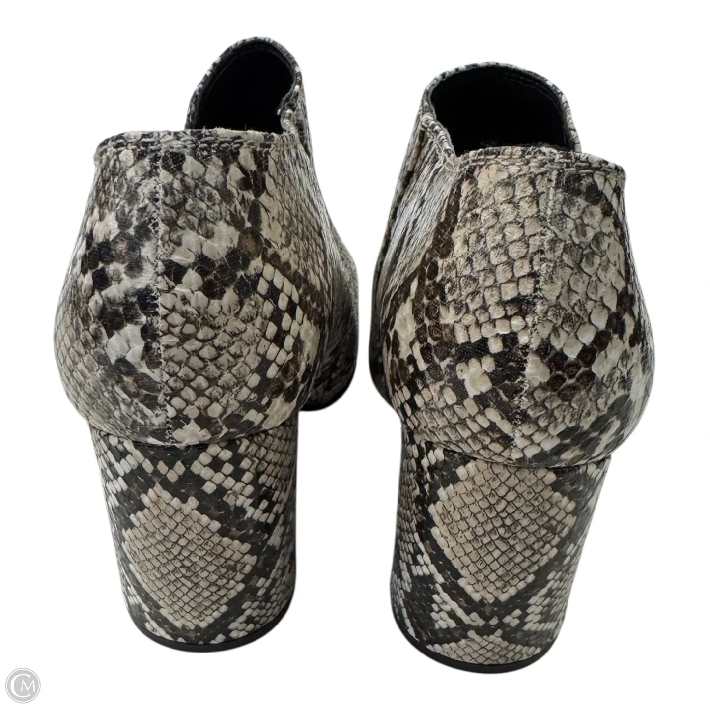 Boots Ankle Heels By Michael Shannon In Snakeskin Print, Size: 8