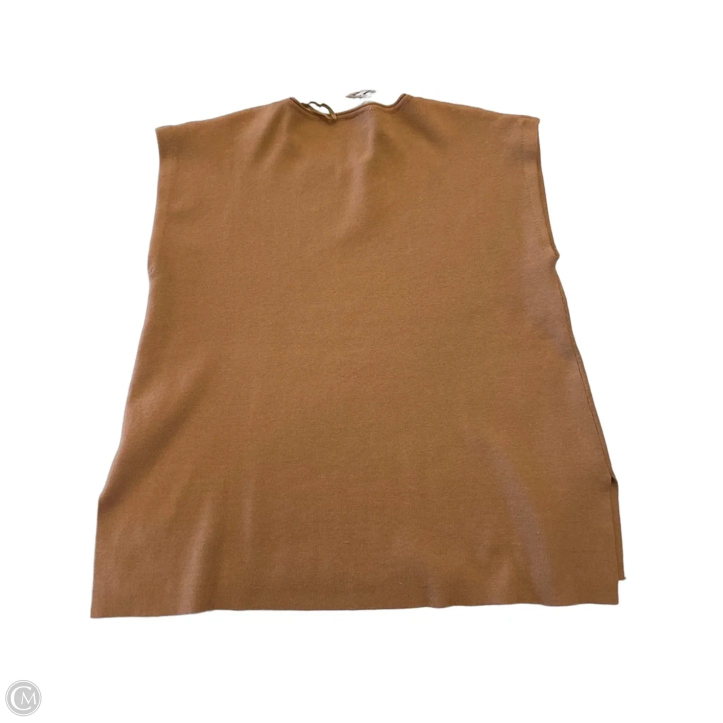 Top Short Sleeve By Wishlist In Brown, Size: L