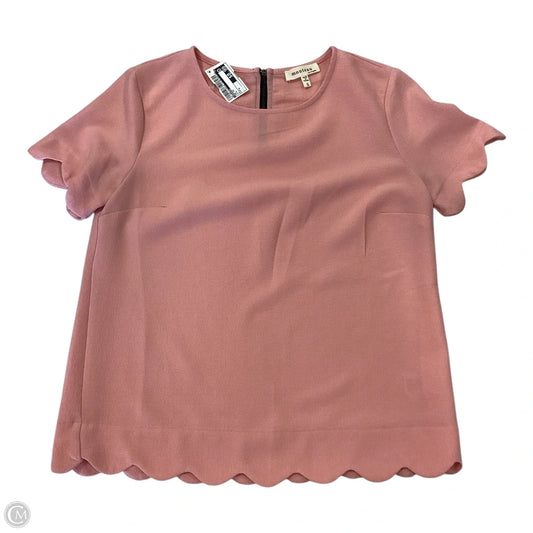 Top Short Sleeve By Monteau In Pink, Size: S
