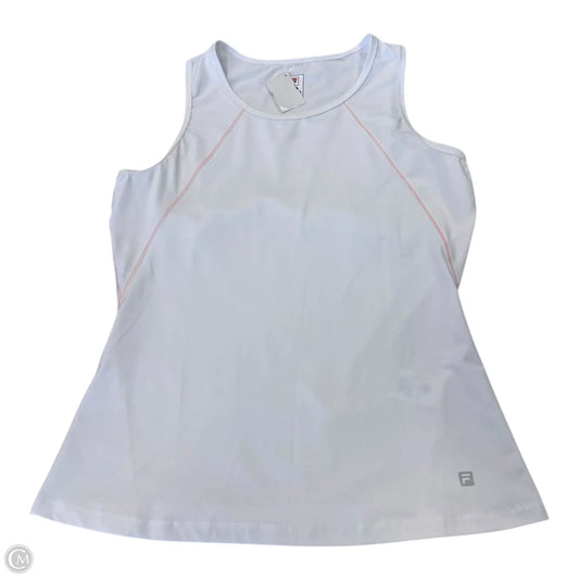 Athletic Tank Top By Fila In White, Size: M
