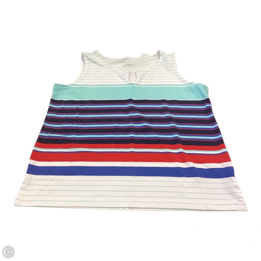 Top Sleeveless By Talbots In Striped Pattern, Size: Sp