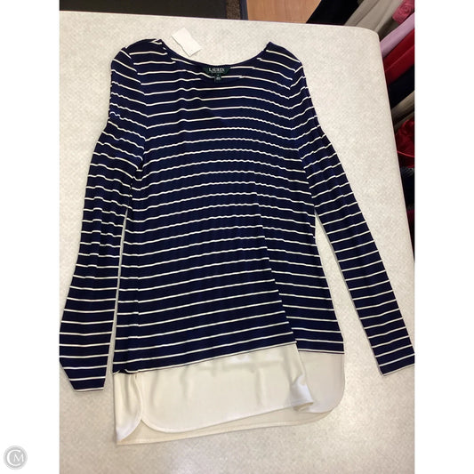 Top Long Sleeve By Ralph Lauren In Striped Pattern, Size: S