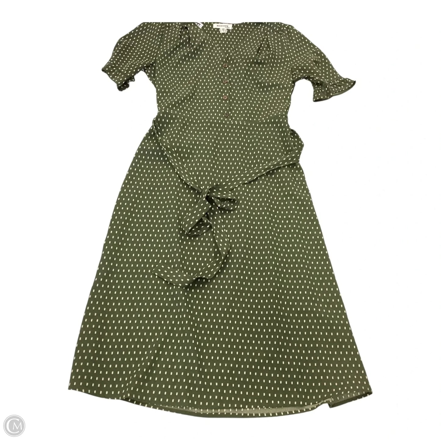 Dress Casual Midi By Monteau In Green, Size: S