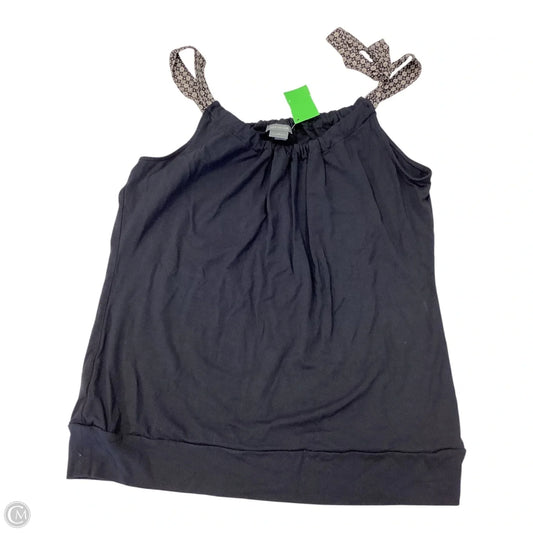 Top Sleeveless By Ann Taylor In Navy, Size: M