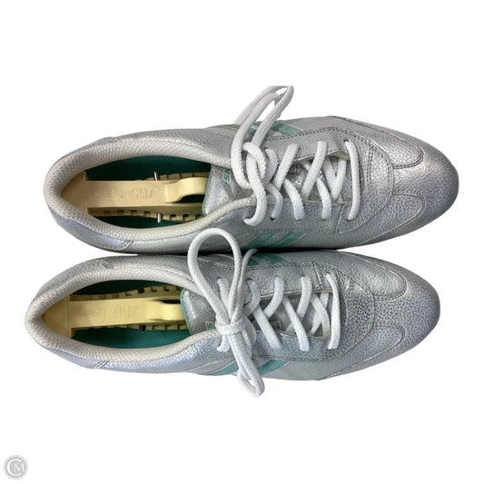 Shoes Sneakers By Skechers In Silver, Size: 7.5