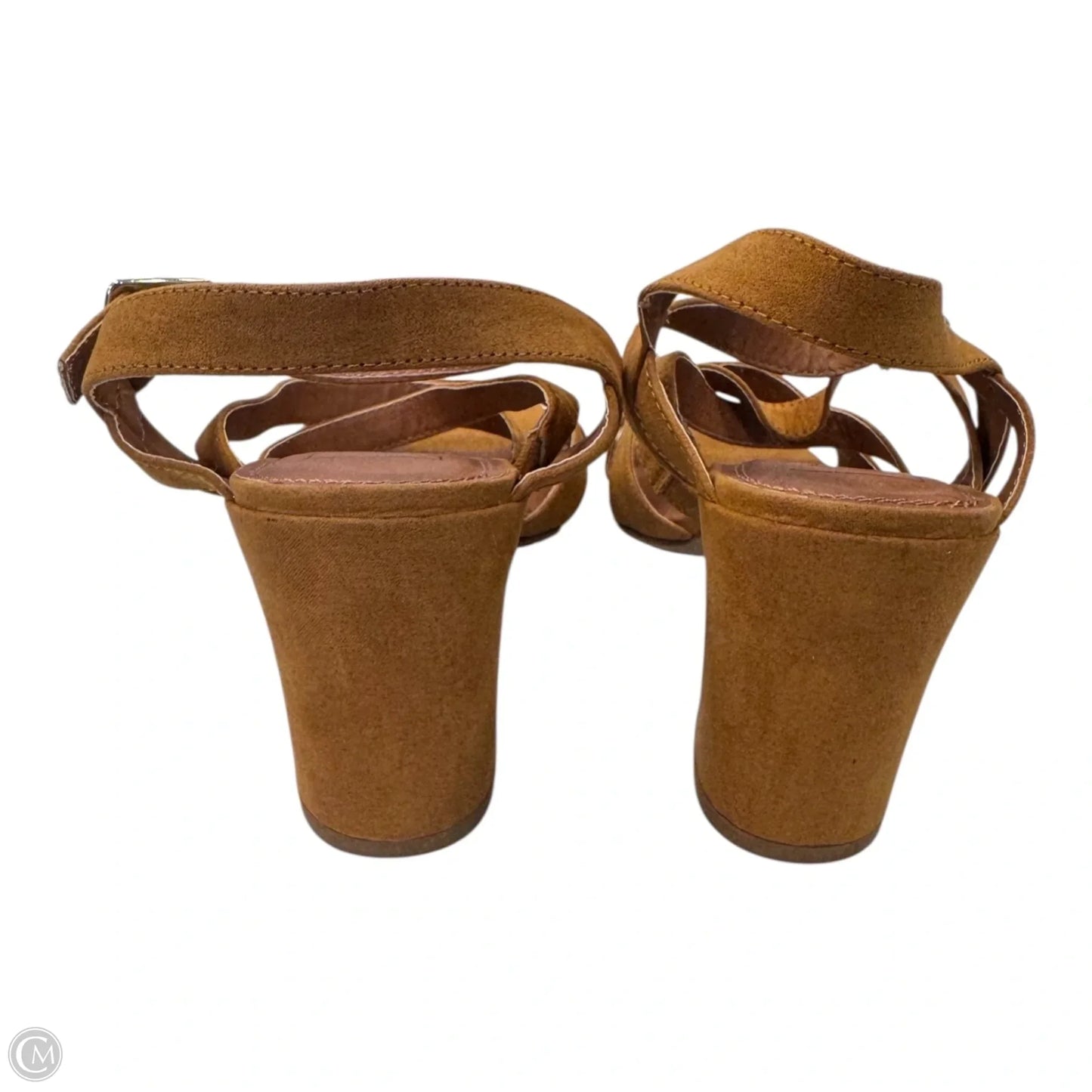 Sandals Heels Block By Shu Shop In Brown, Size: 7.5