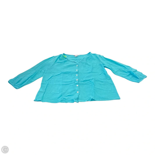 Top 3/4 Sleeve By Tommy Bahama In Aqua, Size: Xs