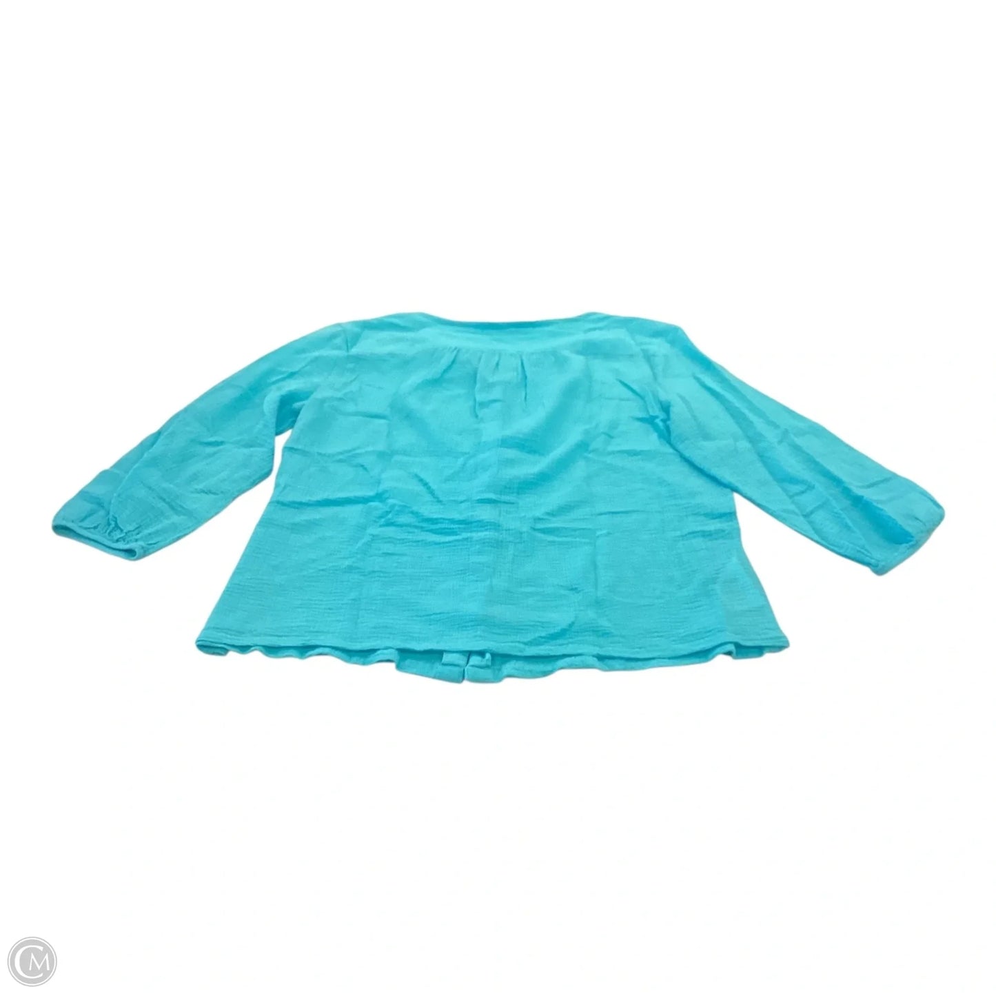 Top 3/4 Sleeve By Tommy Bahama In Aqua, Size: Xs