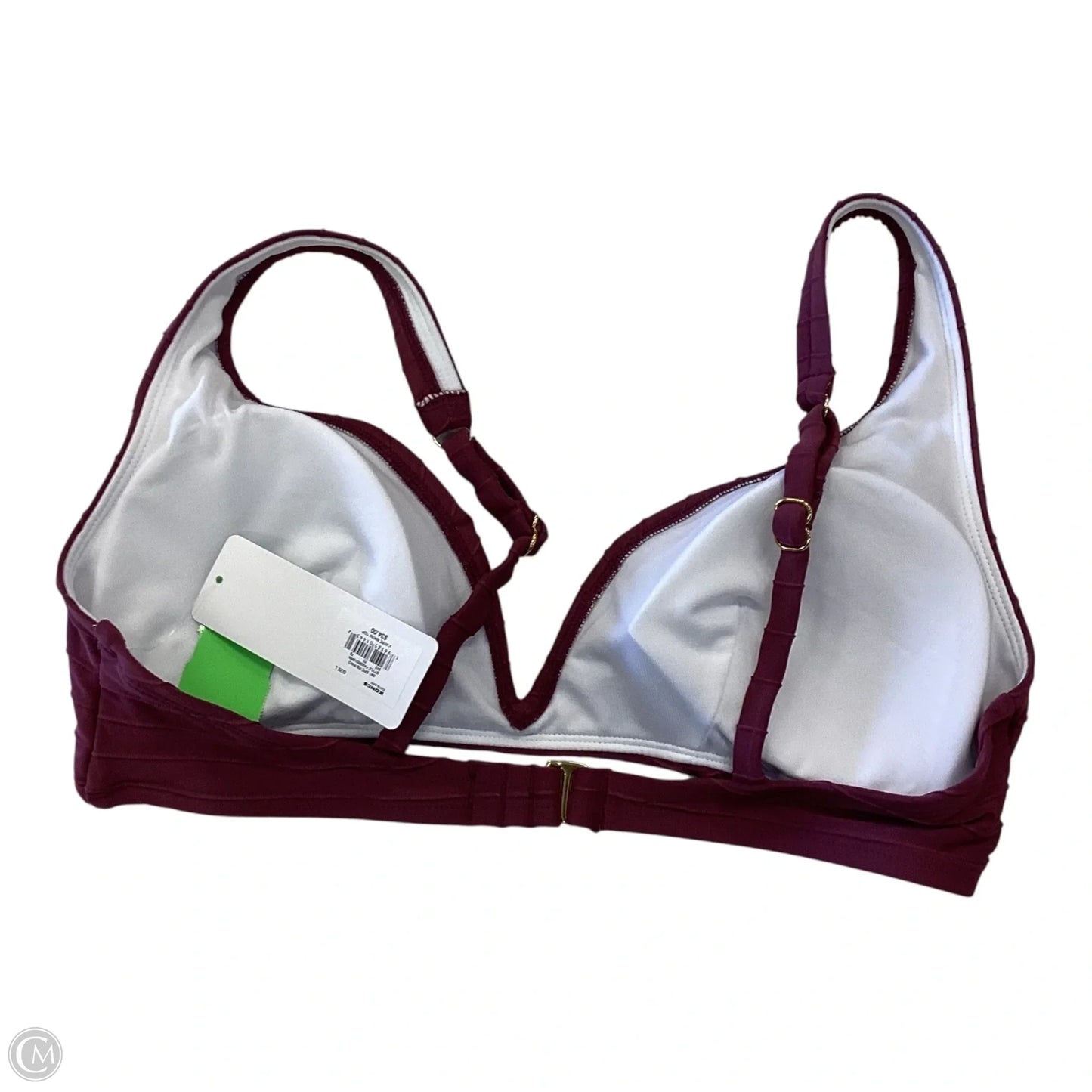 Swimsuit Top By Clothes Mentor In Maroon, Size: L