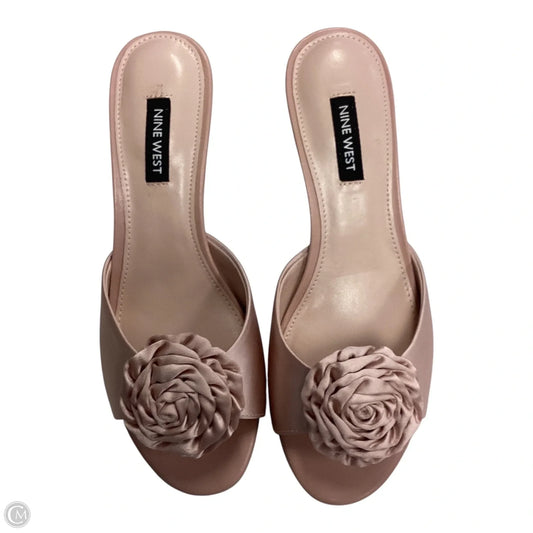 Shoes Heels Kitten By Nine West In Pink, Size: 5.5