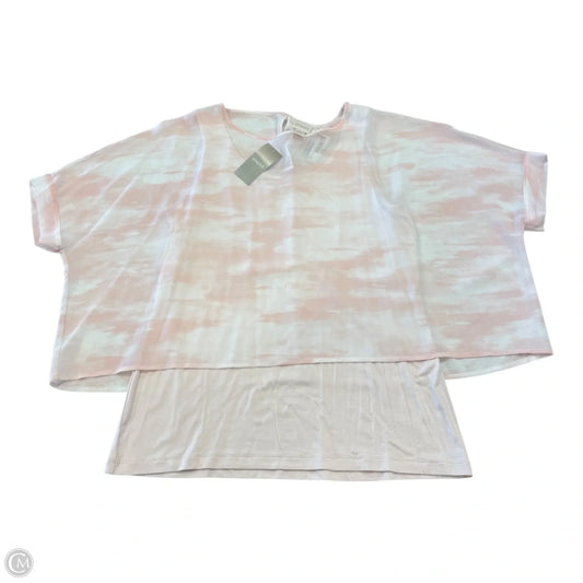 Top Short Sleeve By Chicos In Pink, Size: S
