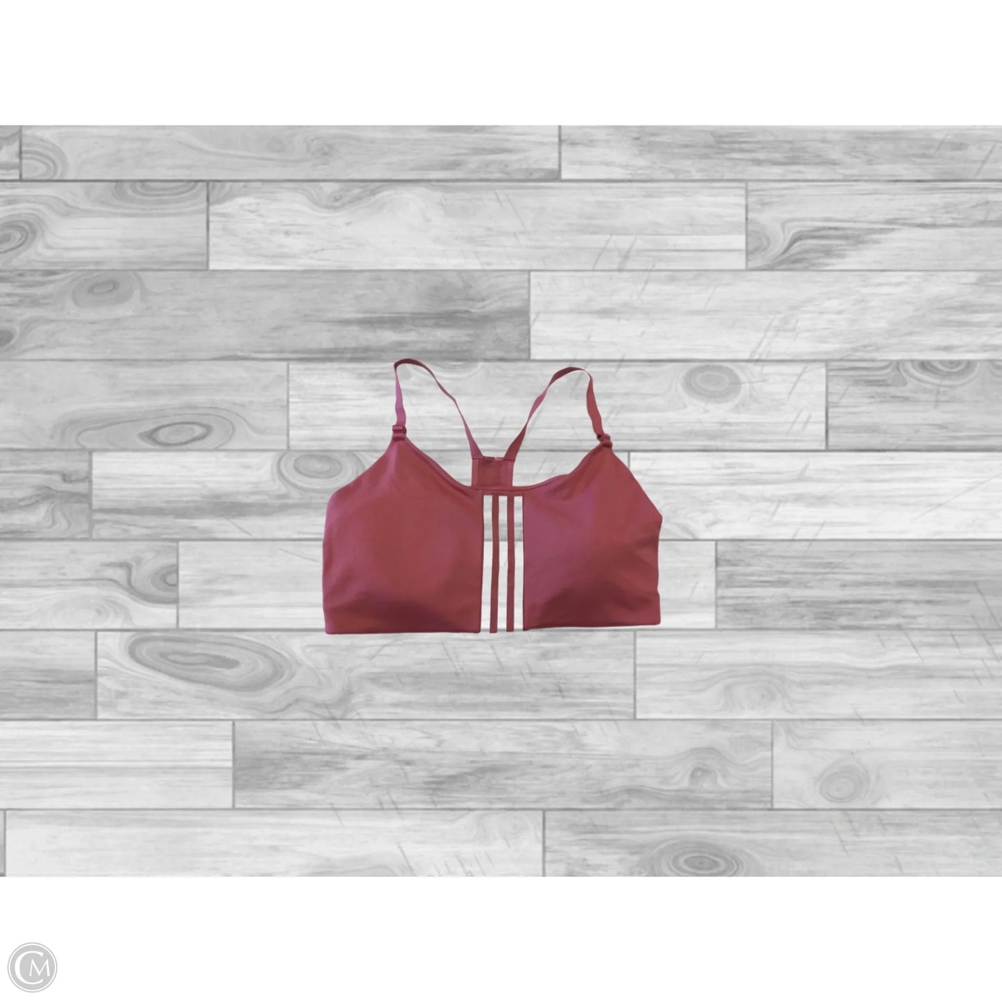 Athletic Bra By Adidas In Pink, Size: 1x