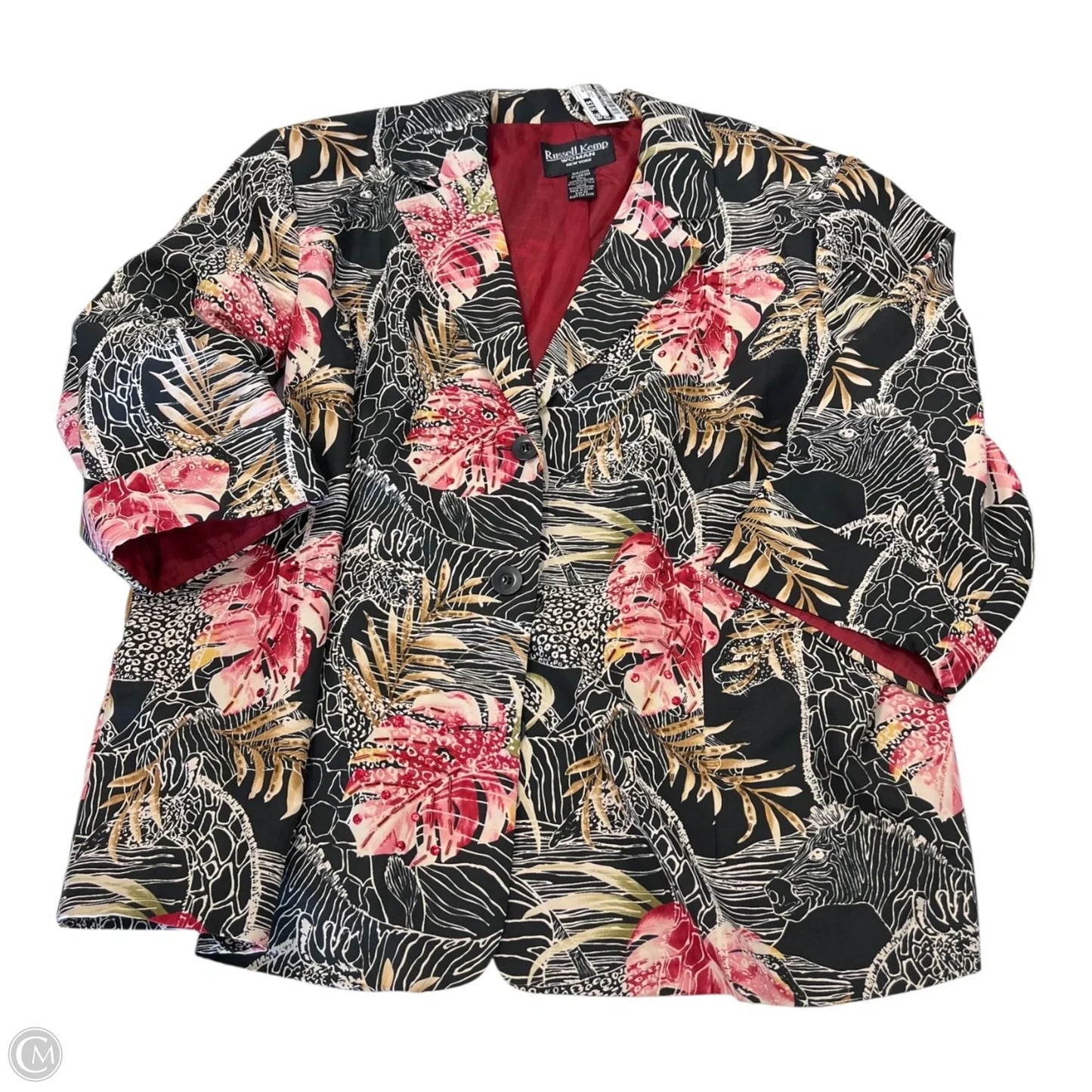 Blazer By Clothes Mentor In Floral Print, Size: 3x