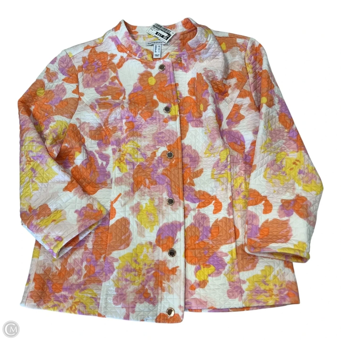 Jacket Other By Isaac Mizrahi Live Qvc In Floral Print, Size: M