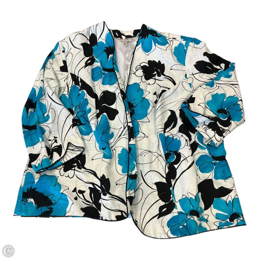 Blazer By Dressbarn In Floral Print, Size: 3x
