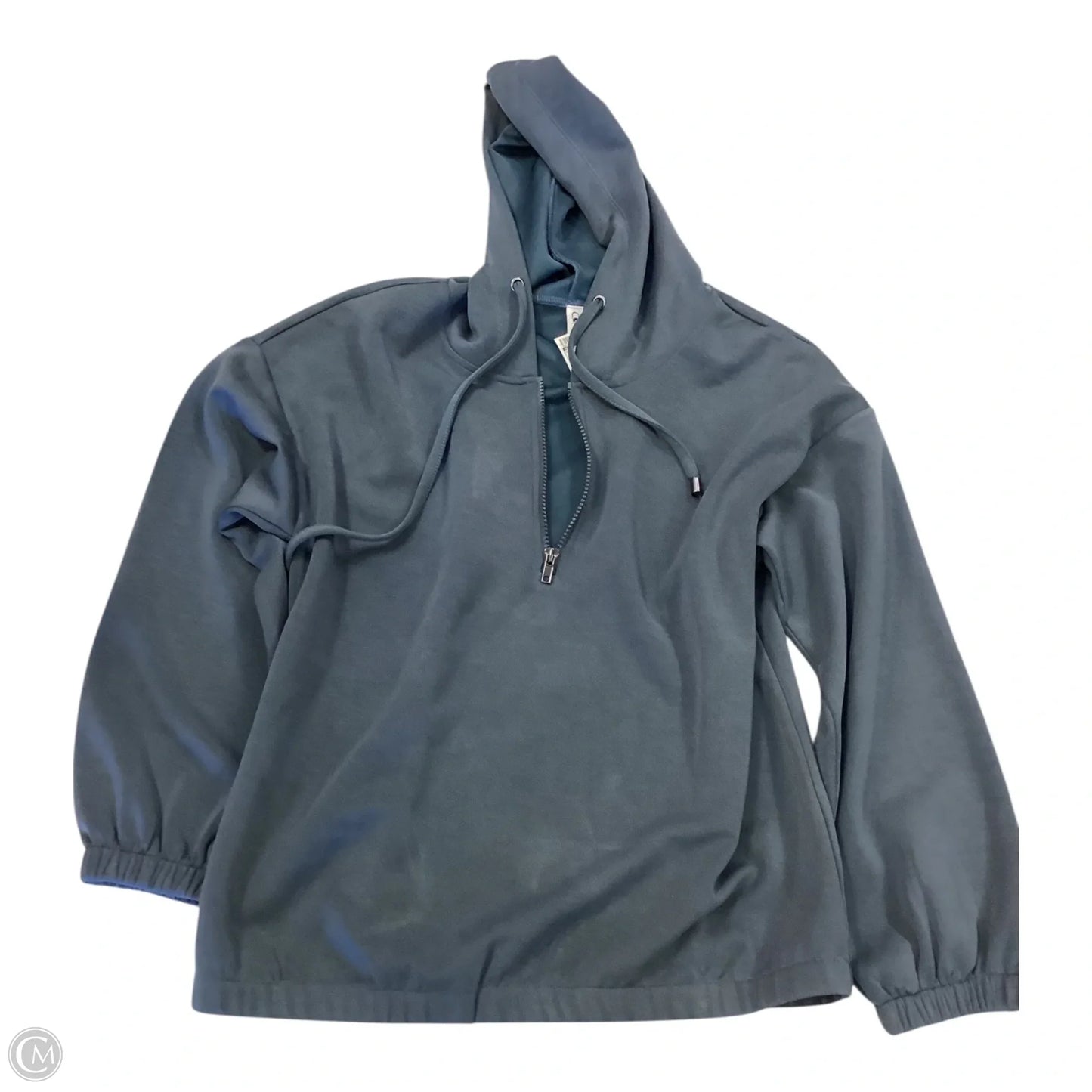 Sweatshirt Hoodie By Cable And Gauge In Grey, Size: M