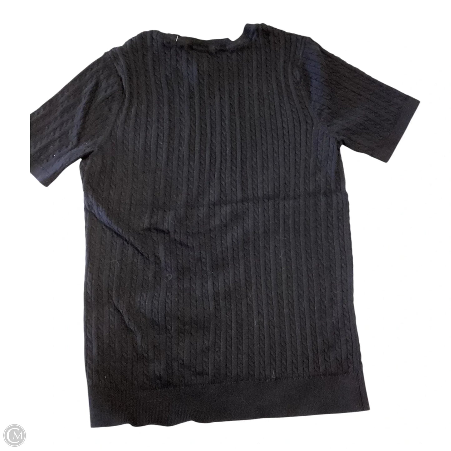 Top Short Sleeve By Tommy Hilfiger In Black, Size: S