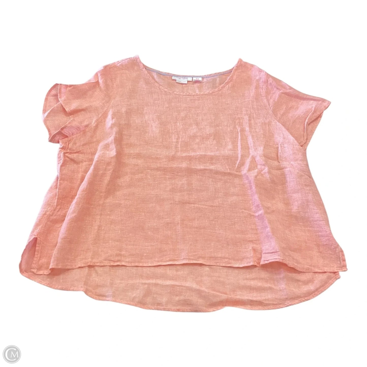 Top Short Sleeve By Isaac Mizrahi In Orange, Size: 2x
