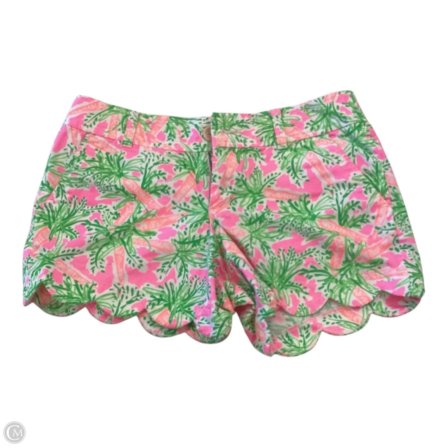 Shorts Designer By Lilly Pulitzer In Green & Pink, Size: 4