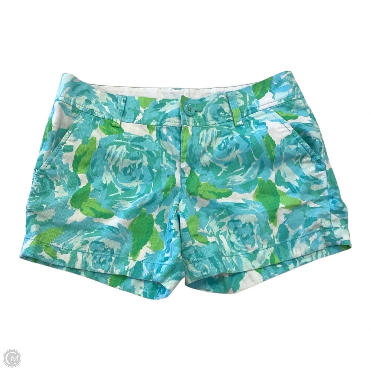 Shorts Designer By Lilly Pulitzer In Blue & Green, Size: 2