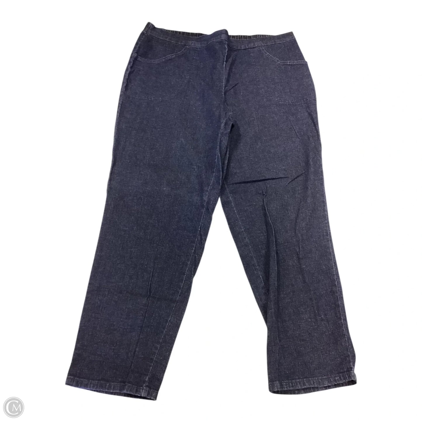 Jeans Straight By Hanes In Blue Denim, Size: 2x