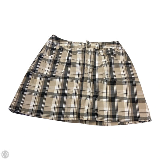 Skort By White Stag In Plaid Pattern, Size: 10