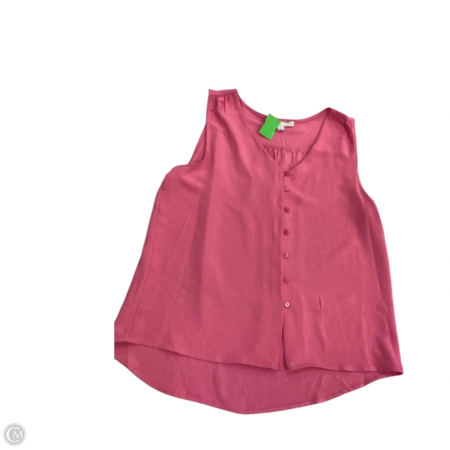Top Sleeveless Basic By Clothes Mentor In Pink, Size: L