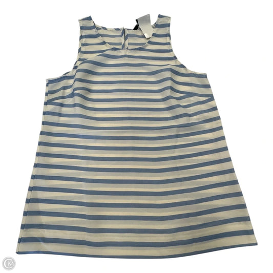 Top Sleeveless By J. Crew In Blue & White, Size: 0