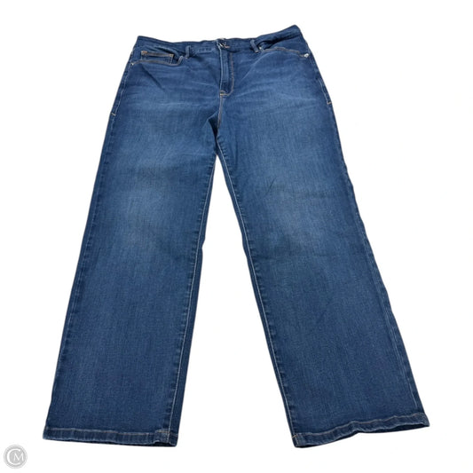 Jeans Straight By Good American In Blue Denim, Size: 18