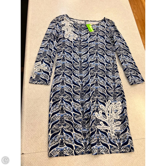 Dress Designer By Lilly Pulitzer In Blue & White, Size: Xxs