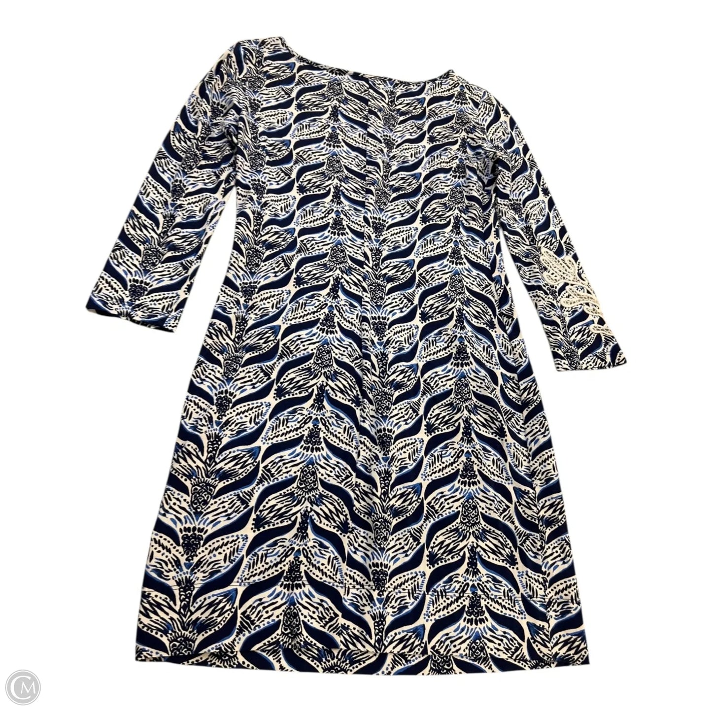 Dress Designer By Lilly Pulitzer In Blue & White, Size: Xxs