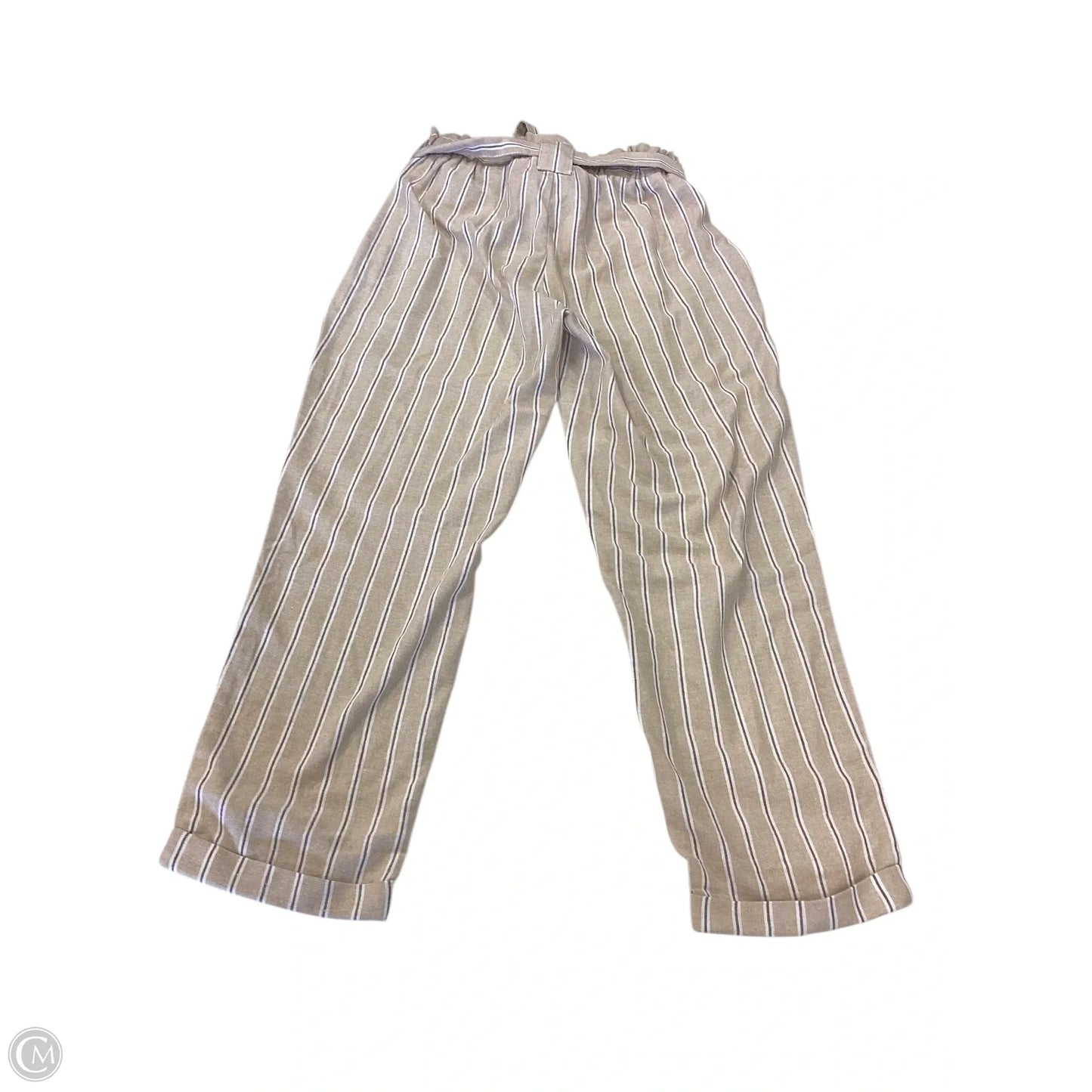 Pants Linen By Clothes Mentor In Striped Pattern, Size: L