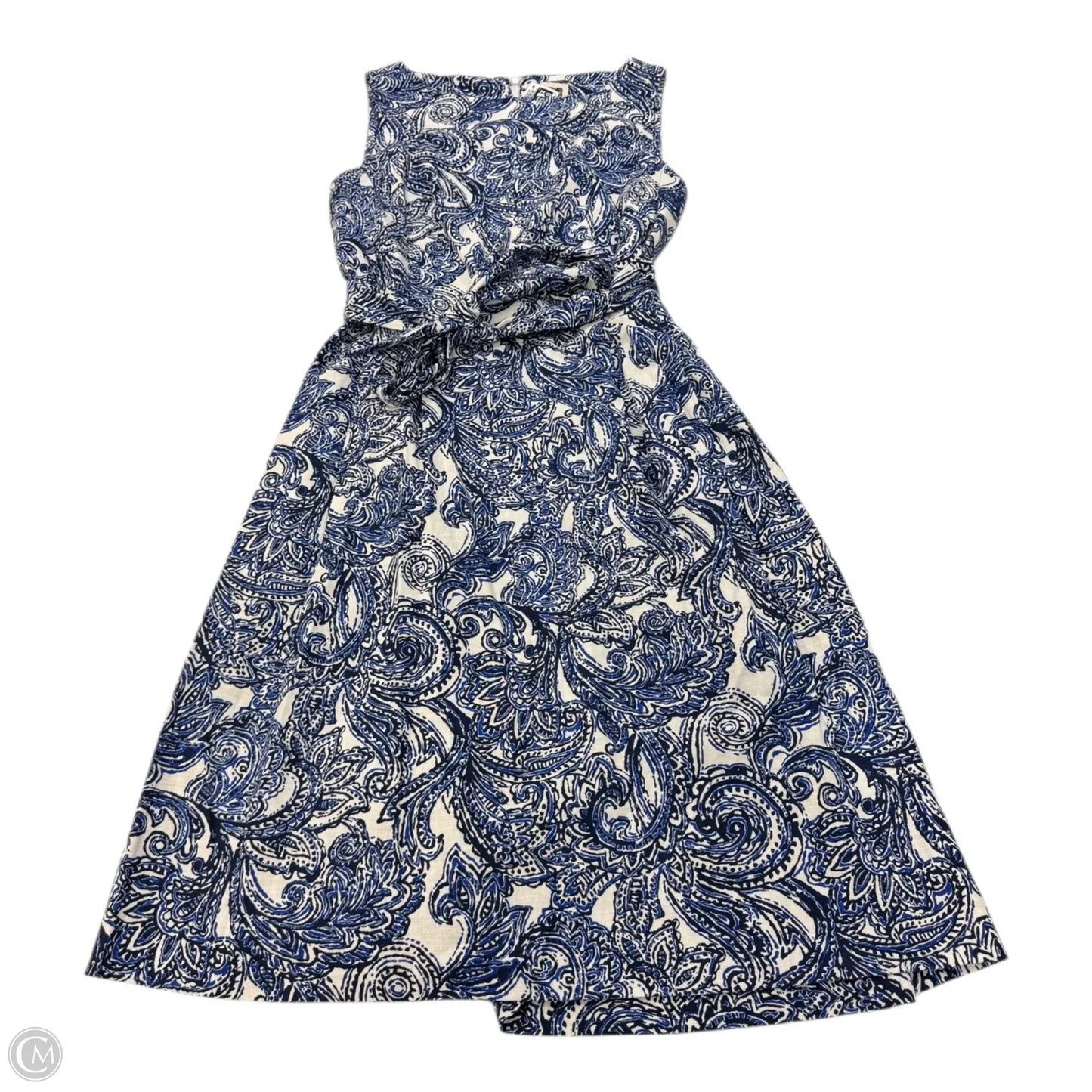 Dress Casual Short By Anne Klein In Blue & White, Size: 2